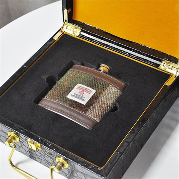 哈裡斯粗毛呢harris tweed露營戶外復古風不鏽鋼隨身白酒洋酒酒壺