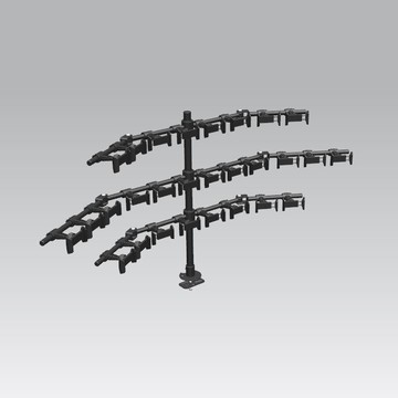 DVHZ  手機直播支架桌面鎖孔群控架曲面多機位抖音工作室拍攝架子