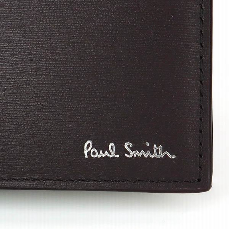 Paul Smith ダークブラウン まきこま レザー財布