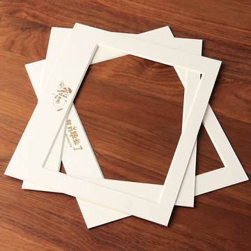 加厚印花卡紙10寸顯8寸卡紙畫框內襯裝飾相框立體感定制LOGO訂做