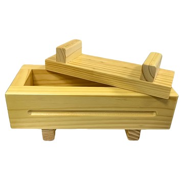 菊川本味 木壽司模具 上漆 長條 22.5 x 9.5 x 8.3cm  天然木色  1個