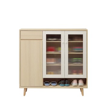 直人木業-SNOW北歐風白楓木鞋櫃120公分