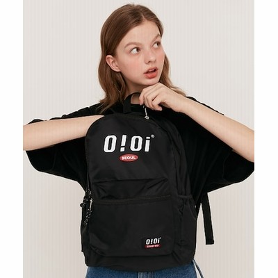 5252 By Oioi Basic Logo Backpack Black 韓国ストリートブランドリュックバックパック韓国ファッション 通販 Lineポイント最大1 0 Get Lineショッピング