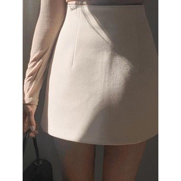 Codibook｜韓國 secon'de secon 環釦壓褶及膝裙［預購］裙子 女裝