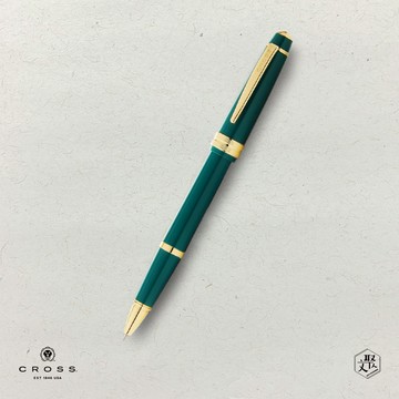 【CROSS】貝禮輕盈系列亮綠金夾鋼珠筆(原廠正貨)