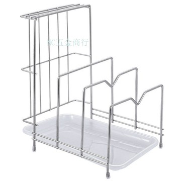 購滿99出貨⚡五金嚴選⚡臺式廚房多層鍋蓋架 菜板架插刀架 多功能收納架 鍋蓋菜板砧板刀具架