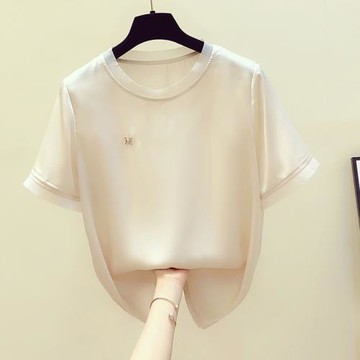 短袖t恤女2025新款夏季設計感小眾寬松顯瘦百搭薄款舒適上衣