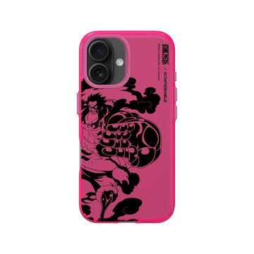 iPhone 16 Clear 粉漾桃 - 航海王 One Piece - 復刻系列-魯夫 四檔猿王統