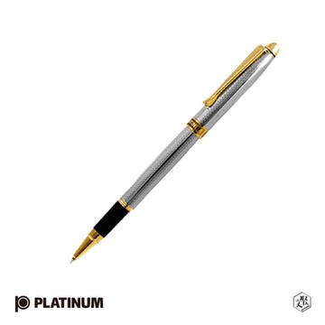 【PLATINUM】白金牌 雕花鍍銀鋼珠筆 WAG-800(原廠正貨)