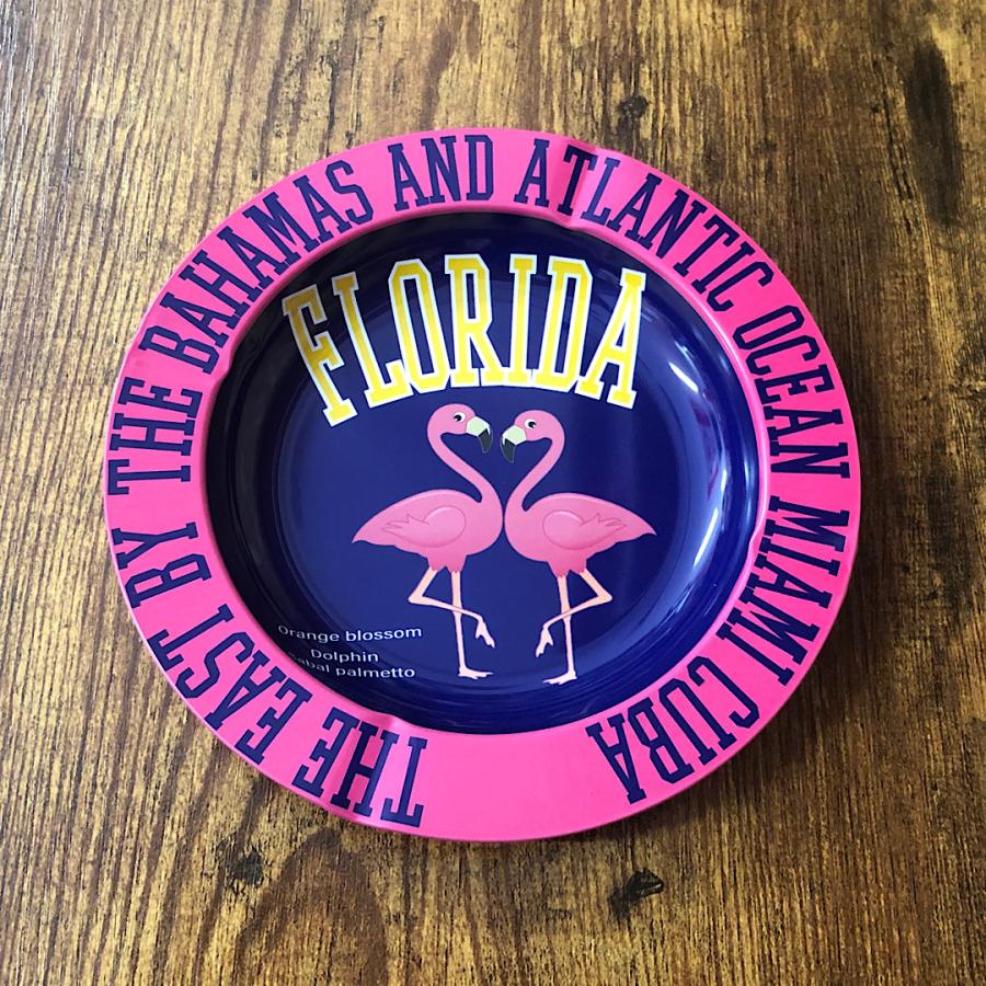 灰皿 FLORIDA 70's レトロヴィンテージ カラフルポップアート Advertising Ash Tray アメリカン雑貨