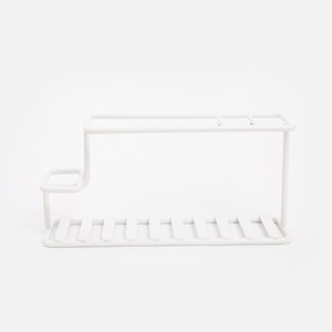 INK鐵製烤漆牙刷架 白