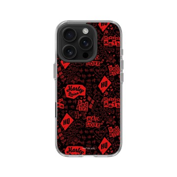 iPhone 16 Pro Clear Case（相機按鈕） 透明 - Batman 蝙蝠俠 - 小丑女圖騰