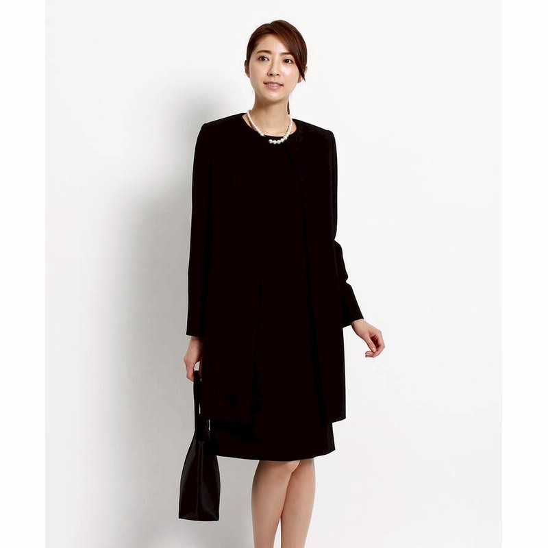 World Formal Selection ワールド フォーマル セレクション 礼服 喪服 ブラックフォーマル Indivi ロングジャケット ワンピースセット 通販 Lineポイント最大1 0 Get Lineショッピング