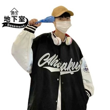 棒球服 棒球外套 翻領外套 棒球領外套 港風男外套 薄外套情侶外套 教練夾克 立領外套【NL681120】
