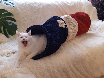 鉤針貓隧道寵物洞穴鉤針貓沙發