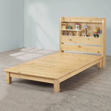 文創集 康順3.5尺單人實木床台(採用實木床底板)-105x208x105cm免組