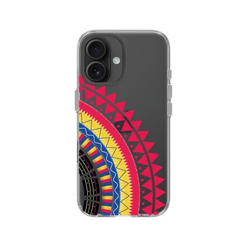 iPhone 16 Clear Case（相機按鈕） 透明 - 花生騷 WasangShow - 虹彩布裙