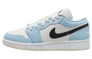 JORDAN 1 LOW ICE BLUE BLACK GS