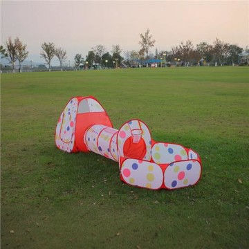 兒童帳篷三件套批發公主城堡蒙古包爬行桶室內可折疊過家家游戲屋