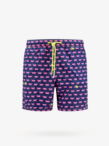 Recycled polyester swim trunk with pig pig print - MC2 SAINT BARTH - gender_Man