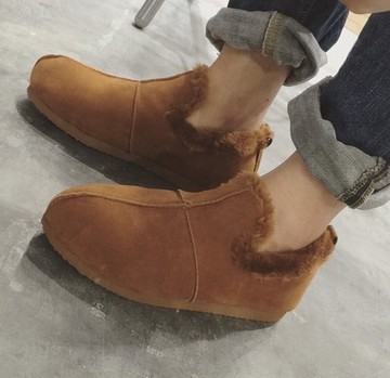 韓國高質感  雪鞋 雪靴  男生 雪鞋  卡其推薦 43現貨一雙