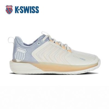 K-SWISS 專業網球鞋 ULTRASHOT 3 運動 女鞋 白粉紫蜜桃橘色 96988-166-M