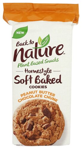 Back To Nature Homestyle Soft Baked Cookies Peanut Butter Chocolate Chunk 8 oz