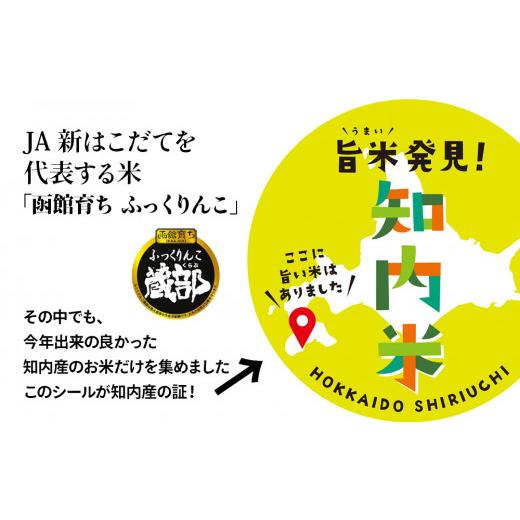 ふるさと納税 北海道 知内町 知内産 ふっくりんこ10kg×3回　JA新はこだて