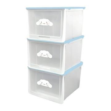 收納王妃 三麗鷗 防塵收納鞋盒3件組  大耳狗  3