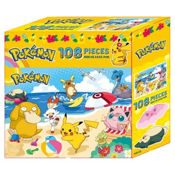 寶可夢拼圖D 108片 兒童益智玩具  1盒