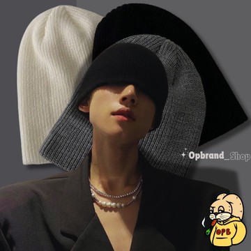 【OPB】毛帽 針織 暖耳神器 修飾臉型 冷帽 針織毛帽 毛線帽 氛圍感 包頭帽
