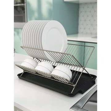 碗盤瀝水架臺式可折疊瀝水碗架x型廚房洗碗收納架碗碟汲水碗盤架
