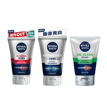妮維雅 男士洗面乳/泥 100g (任選3入)【居家生活便利購】