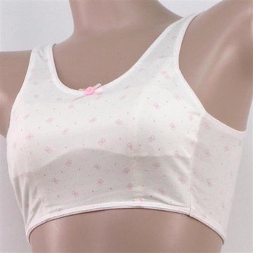 【嬪婷BeenTeen】學生內衣 第一階段 S-LL冰牛奶素材背心(粉)