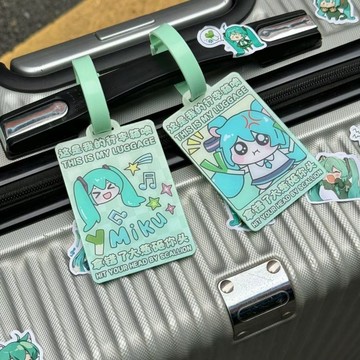 【臺灣出貨】初音未來週邊miku亞克力行李掛牌高顔值書包掛件可愛ins風3寸