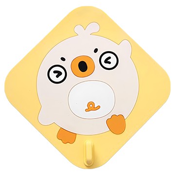 葉子小舖 卡通矽膠地漏蓋  元氣黃  1個