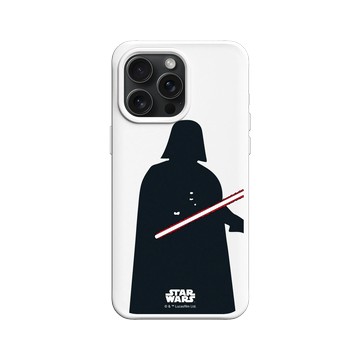 iPhone 15 Pro Max SolidX 白 - 迪士尼-星際大戰 Star Wars - 黑武士-剪紙系列