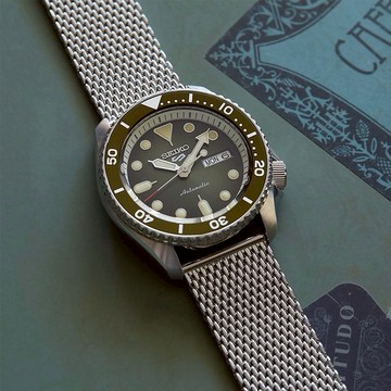 ［父親節預熱 下單送三入收藏盒］【SEIKO 精工】5 Sports 系列機械錶 送禮推薦-42.5mm (SRPD75K1/4R36-07G0V)