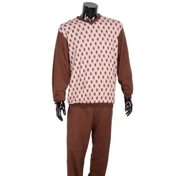 BURBERRY 巴寶莉 經典格紋保暖休閒家居服套組-咖啡色