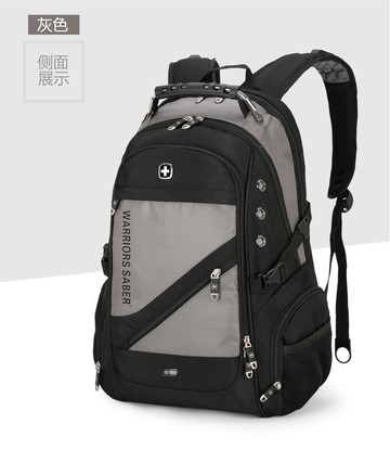 美琪 新款多功能運動背包 大容量瑞士勇士軍刀雙肩包 戶外防水尼龍旅行包