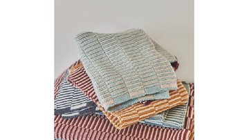 OYOY LIVING Stringa 層疊線條萬用巾 - 焦糖薄荷 2入組