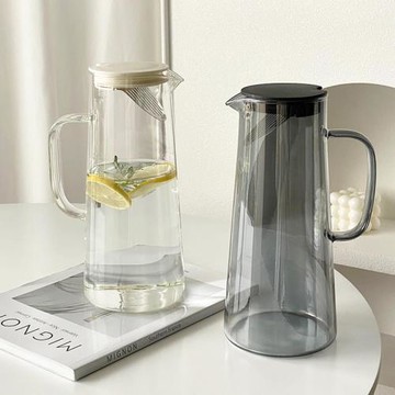 耐高溫玻璃冷水壺大容量夏季家用客廳涼白開水杯冷泡果茶果汁扎壺