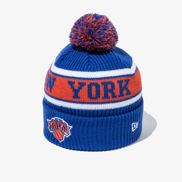 【NEW ERA】毛帽 韓版 POMPON BEANIE NBA 紐約尼克 皇家藍 保暖帽 男女款 -NE14440792