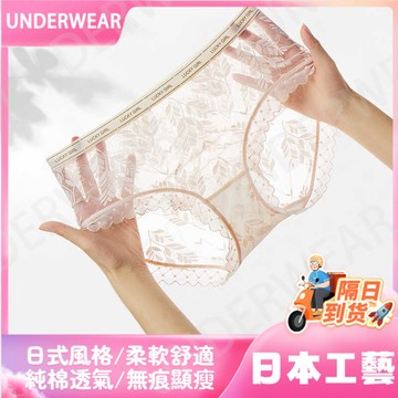 🚀虧本到貨🚀日本🇯🇵 3-5條聚乳酸蕾絲內褲女士性感中腰純欲舒適7A抗菌蠶絲裆三角褲頭