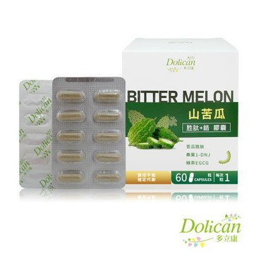 多立康 山苦瓜胜肽+鉻(60粒/盒)(全素)(EGCE/兒茶素/鉻酵母/綠茶萃取/澱粉阻斷)