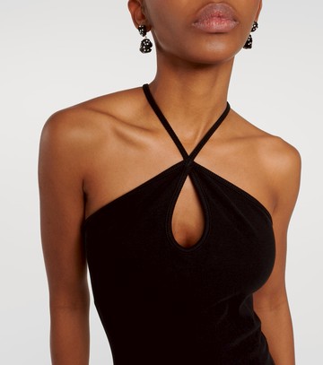 Re/Done Ribbed-knit cotton-blend midi dress