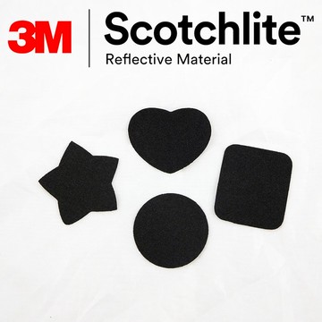 可水洗造型隨意反光貼紙 平滑面均用 霧黑色 c790  3MScotchlite Safetylite