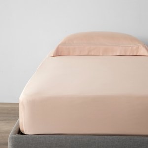 PALETTE300織素色天絲床包特大 礦石粉