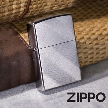 ZIPPO 經典對角拉絲紋防風打火機 經典素面 官方正版 現貨 禮物 送禮 刻字 客製化 終身保固 28182