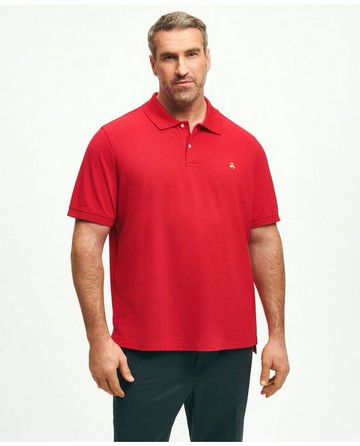 Brooks Brothers Men's Golden Fleece Big & Tall Stretch Supima Polo Shirt | Red | Size 1X Tall